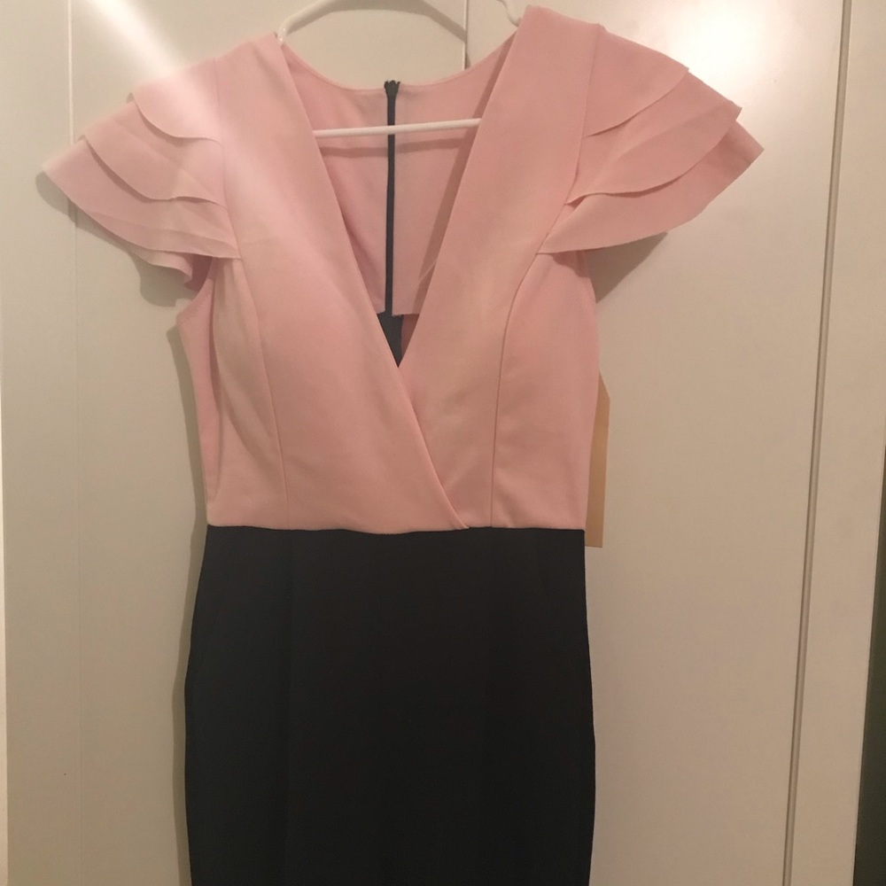 Light Pink and Black Jumpsuit